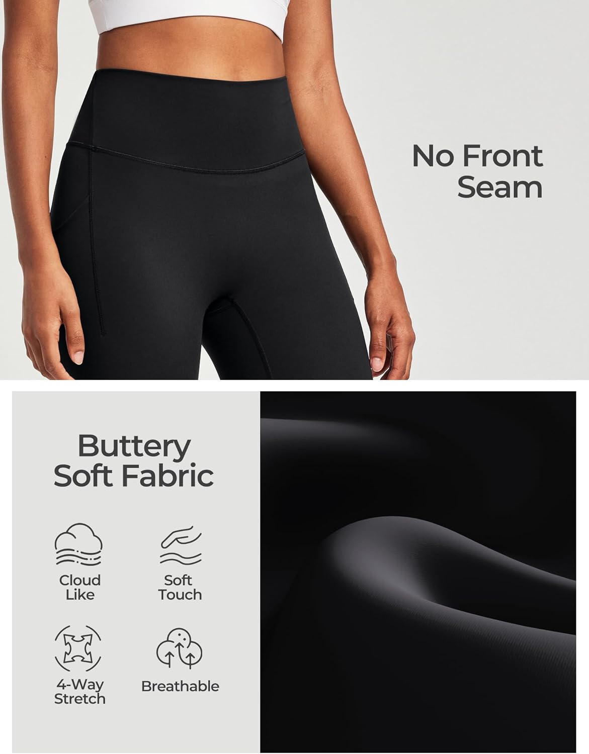 Heathyoga Buttery Soft Capri Leggings with Pockets for Women Tummy Control Capri Pants High Waisted Yoga Pants Women - Image 4