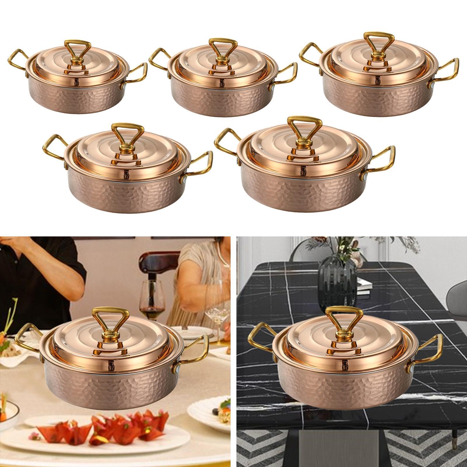 Enakshi® Stainless Steel Hot Pot Practical Induction Pan for Caterer Parties Home Use 20cm|Home & Garden-image-12