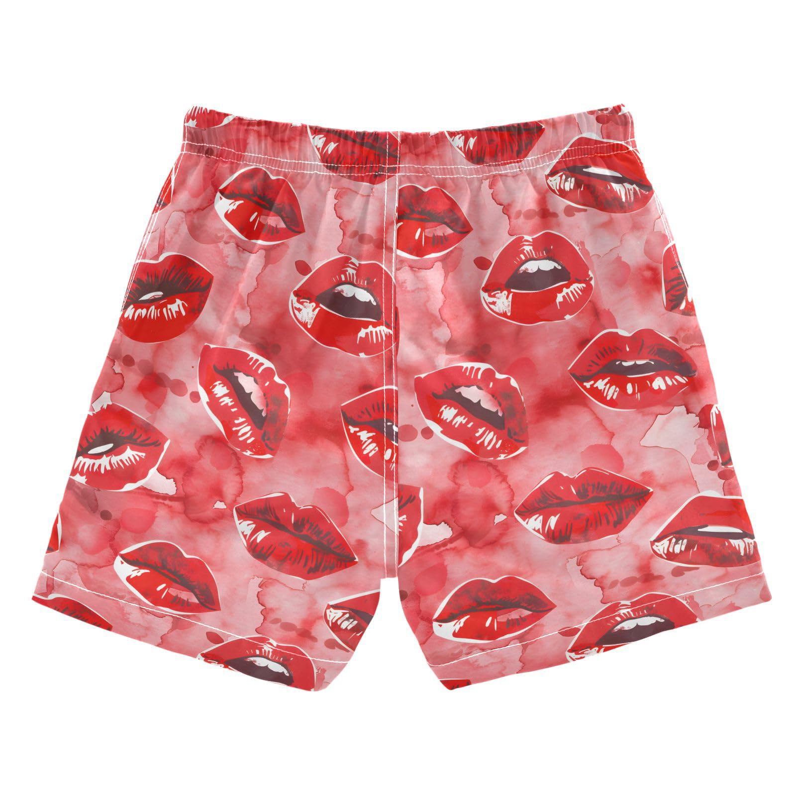 ALAZA Watercolor Tred Color Boys Quick Dry Beach Board Shorts Kids Swim Trunks Bathing Suit Swimsuit S Multicolor