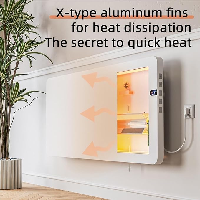Calefactor Eléctrico de Panel Convección Infrarrojo Montado en Pared 2000W miniatura 7