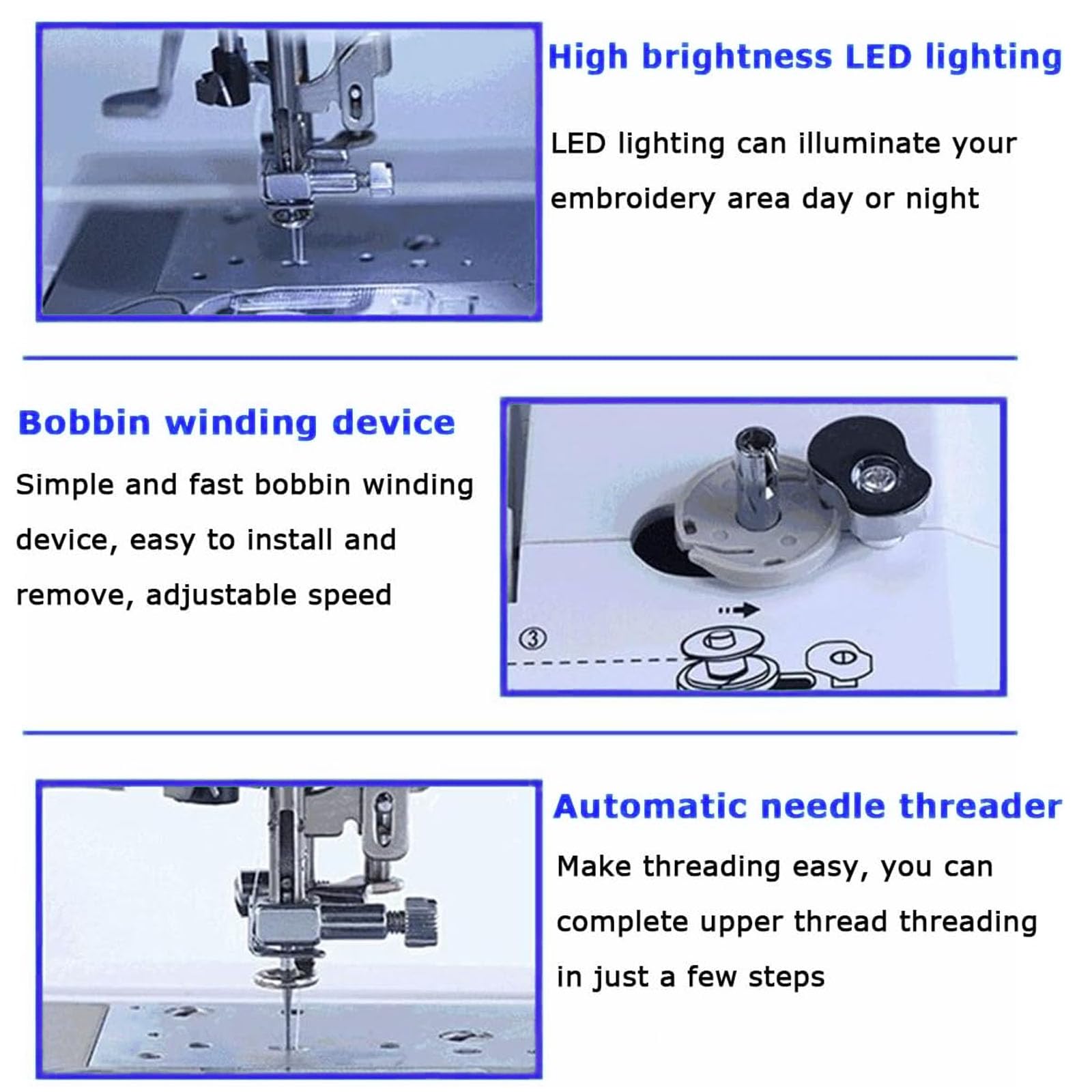 Macchina Da Ricamo Con Ampio Schermo Lcd Touchscreen, 150 Motivi Di Ricamo E 162 Disegni Di Punti, Tagliafilo Automatico, Ideale Per Abbigliamento, Tessuti E Progetti Fai-da-te.