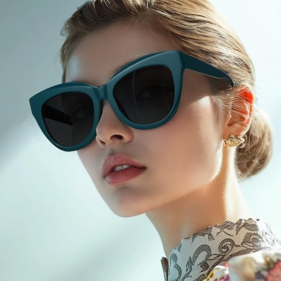 ZENOTTIC Trendy Polarized Women Sunglasses: Retro Cateye Shades - Sun Glasses Designed for Vacation with UV400 Protection