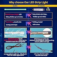 Vista 3 de Tira de luz LED para barco, 12 V, impermeable, para interior de barco marino, cortesía, cubierta, luces de navegación cortables para automóvil