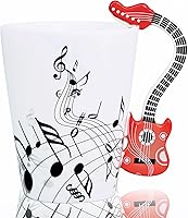 Vista 1 de Taza de guitarra, taza de café de guitarra, regalo para guitarristas músicos, taza de guitarra de 13.5 onzas, regalos para amantes de la música