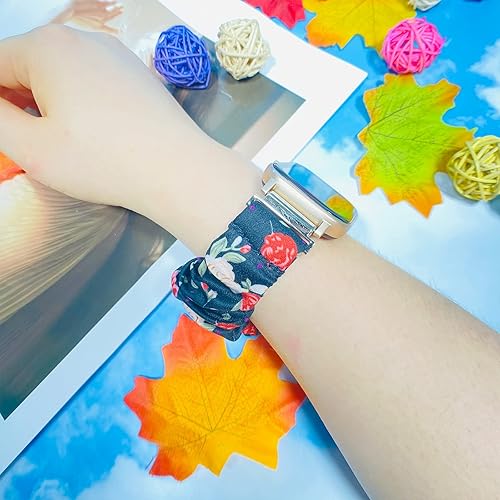 Miniatura 6 de Paquete de 2 bandas compatibles con Amazfit GTS 2 MiniGTS 4 MiniGTS2GTS 2eGTS para mujeres y niñas, correas de tela suave impresas para Amazfit Bip