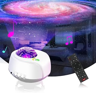The Largest Coverage Area Galaxy Lights Projector, Star Projector, with Changing Nebula and Galaxy Shapes Galaxy Night Light
