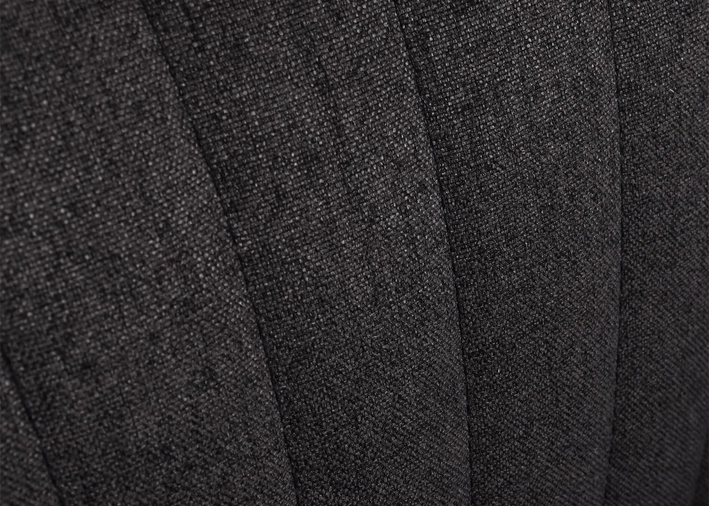 Mendler HWC-M67 - Taburete giratorio con reposabrazos, reposapiés giratorio, tela, hierro FSC®, color gris oscuro y negro