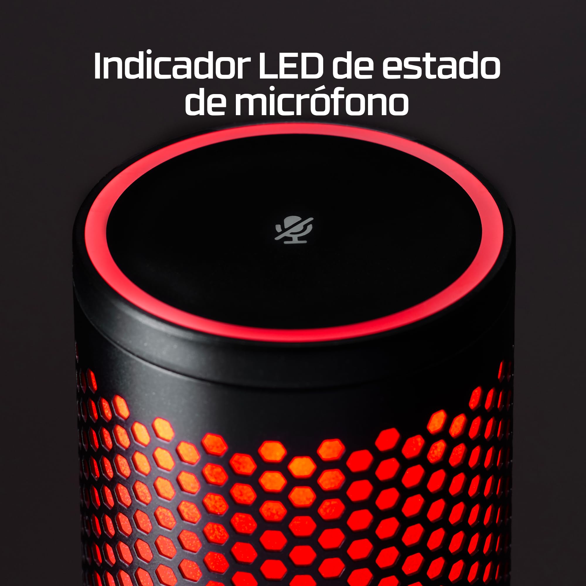HyperX Quadcast 2 Frost - Micrófono USB para Gaming, Streaming, Podcast, Cuatro Patrones Polares, Controles, LED, antivibración, para PC, PS4, PS5 y Mac, Blanco y Azul