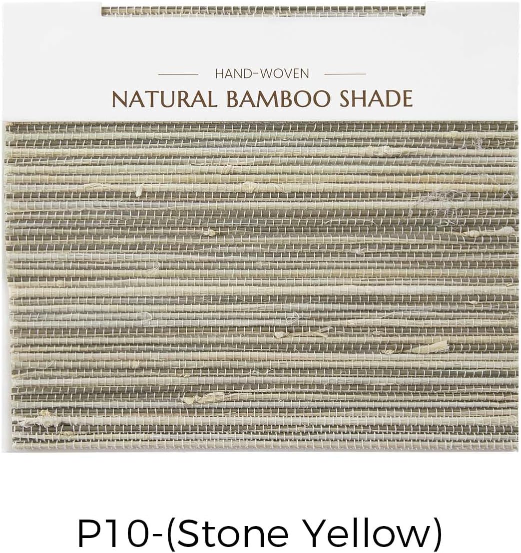 TWOPAGES P Series Swatches Natural Woven Jute Window Shade Sample Booklet, Rae Collection