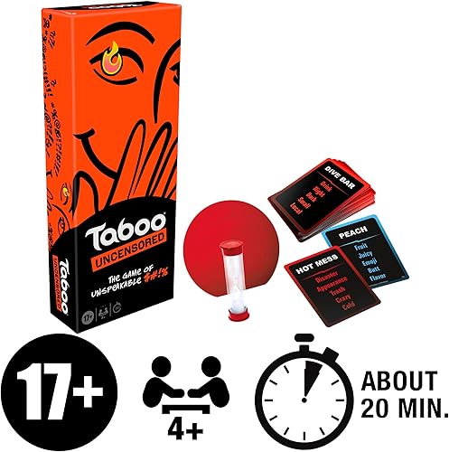 Miniatura 9 de Hasbro Gaming Taboo - Juego de mesa sin censura solo para adultos  A partir de 17 años  4+ jugadores  20 minutos promedio  Divertidos juegos de