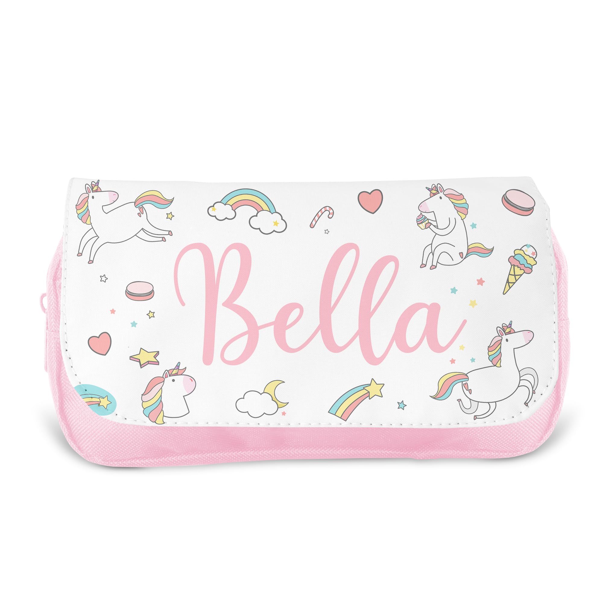 Personalised Children’s Pencil Case | Pencil Case for Girls, Pencil Case for Boys - Back to School | Custom Kids Pencil Case, School Pencil Case (Unicorns) — image 1