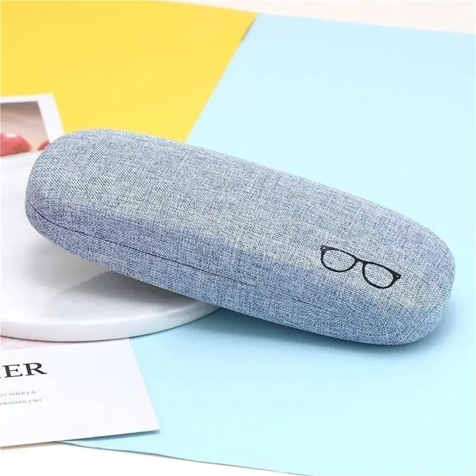 Retro Glasses Case For Men Women Linen Cloth Eyeglass Cases Cover Pour Femmes et Hommes