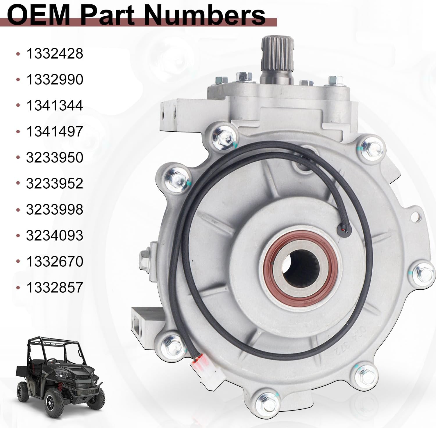 Heavy Duty Front Differential Gear Case for Polaris Front Gearcase Transmission Differential Assembly 1332990 for Polaris ATP Ranger 500 700 Sportsman 1332428