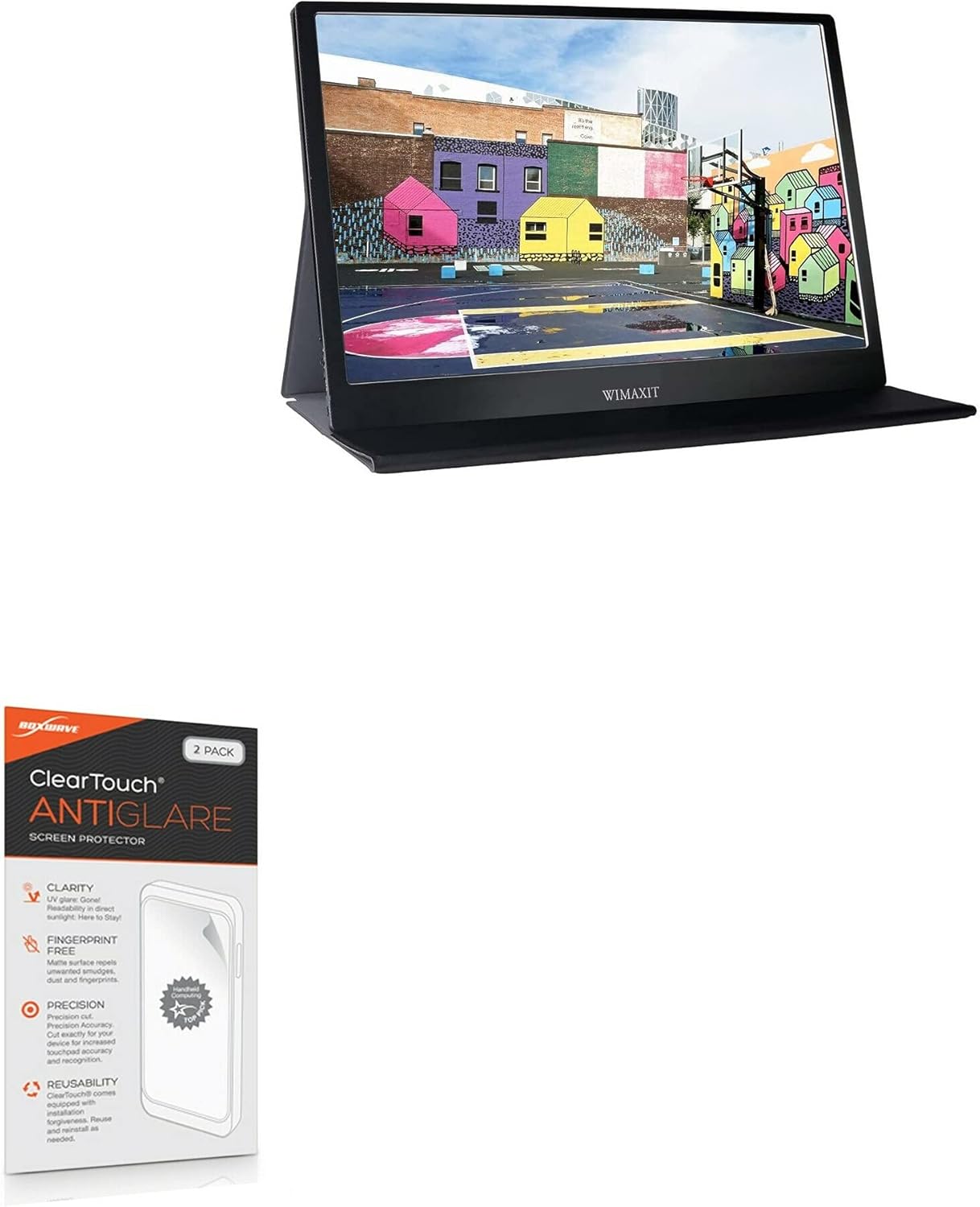 BoxWave Screen Protector Compatible with WIMAXIT M1563C - ClearTouch Anti-Glare (2-Pack), Anti-Fingerprint Matte Film Skin