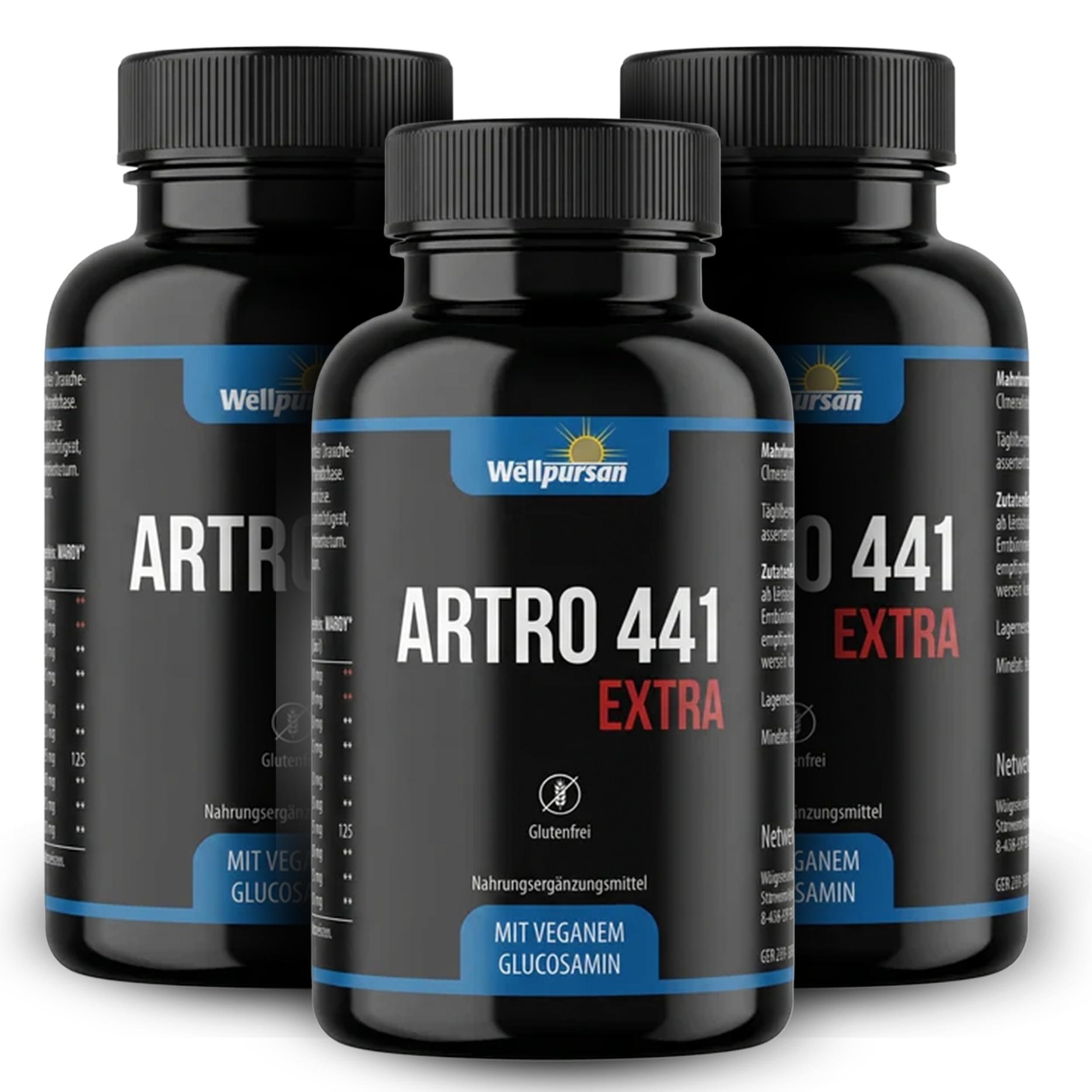 Wellpursan Artro 441 Extra Kapseln (3 x 120 Arthrose Kapseln) – Natürliche Unterstützung bei Gelenkschmerzen und Arthrose