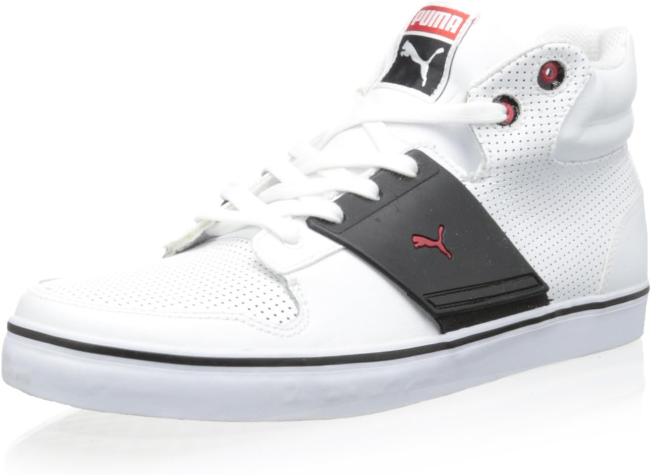 PUMA Mens Sneakers Size 11.5 M 35439805 El Ace 2 Mid Perf White Leather