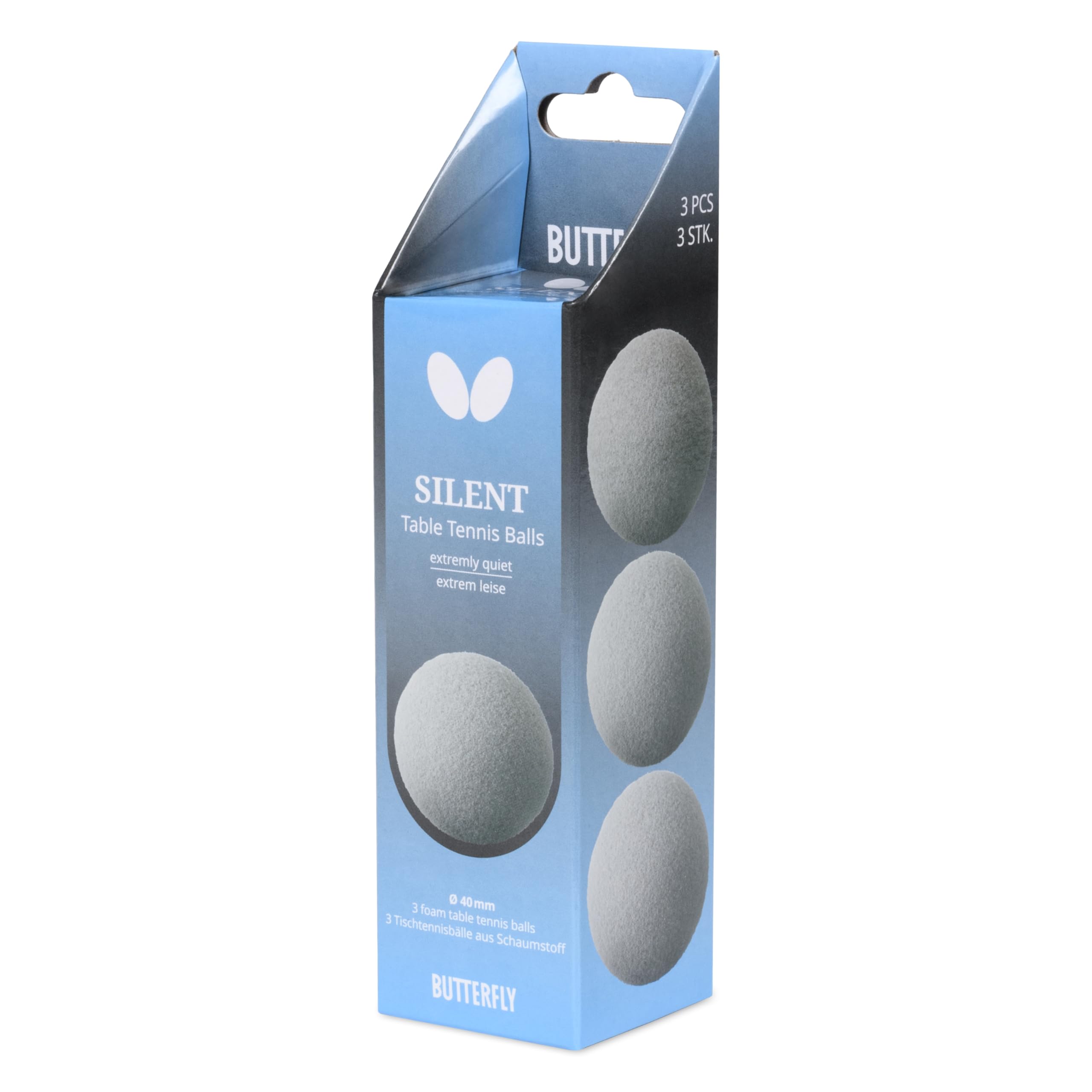 Butterfly Palline Da Ping Pong Training – 6 Pezzi In Celluloide Bianche 40mm