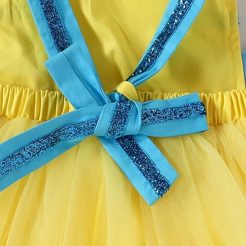 Miniatura 6 de Traje de primer cumpleaños para niña estilo bohemio con volantes de encaje tutú de princesa sin espalda traje de fiesta para sesión de fotos