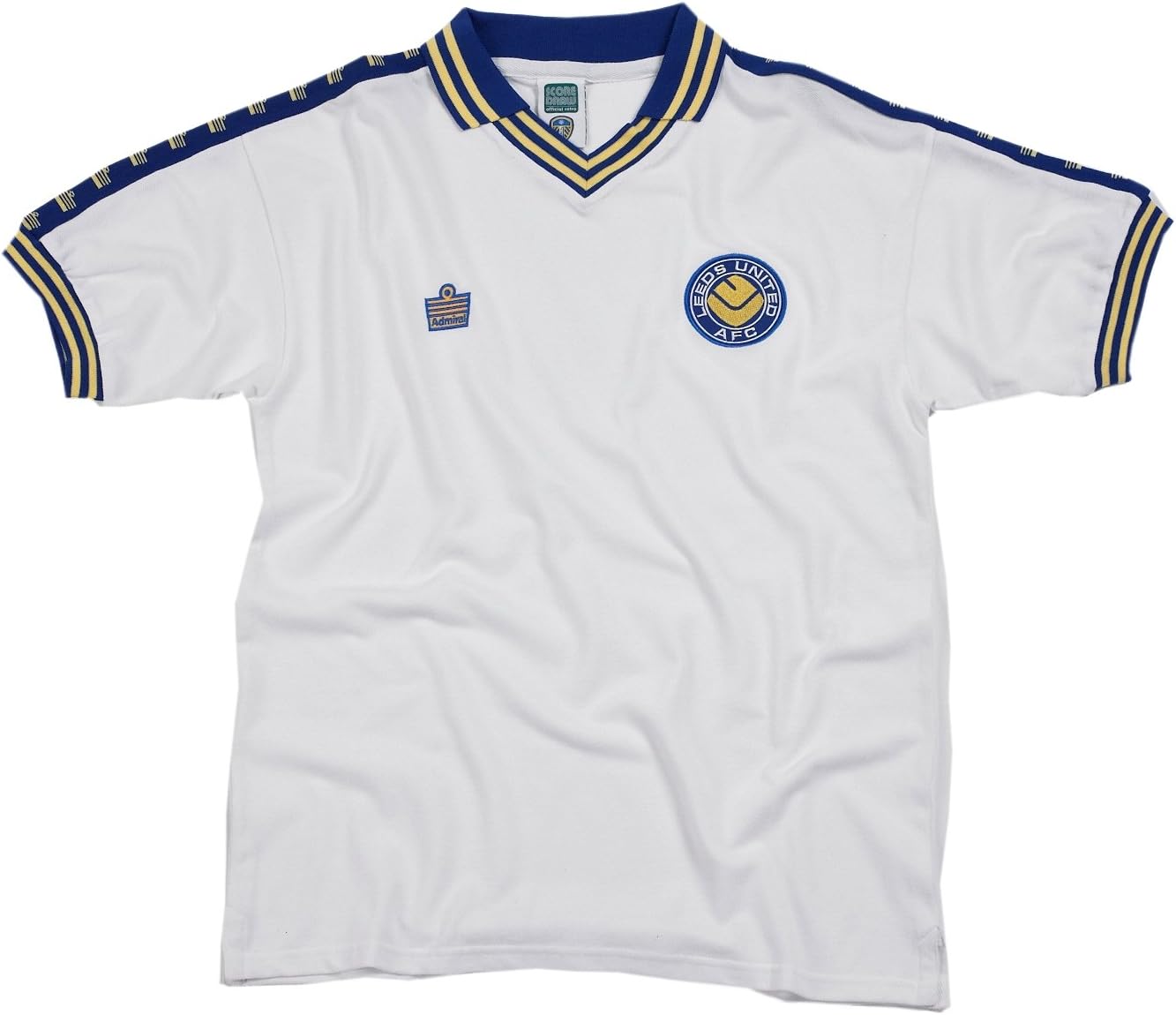 Score Draw Official Retro Leeds United 1978 Shirt Admiral, M, White