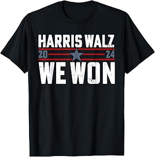 Harris Waltz 2024 Election Victory Kamala Harris 2024 We Won T-Shirt