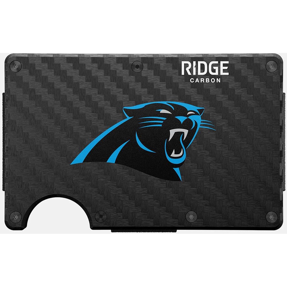 Ridge Wallet - Carolina Panthers - Carbon Fiber 3k
