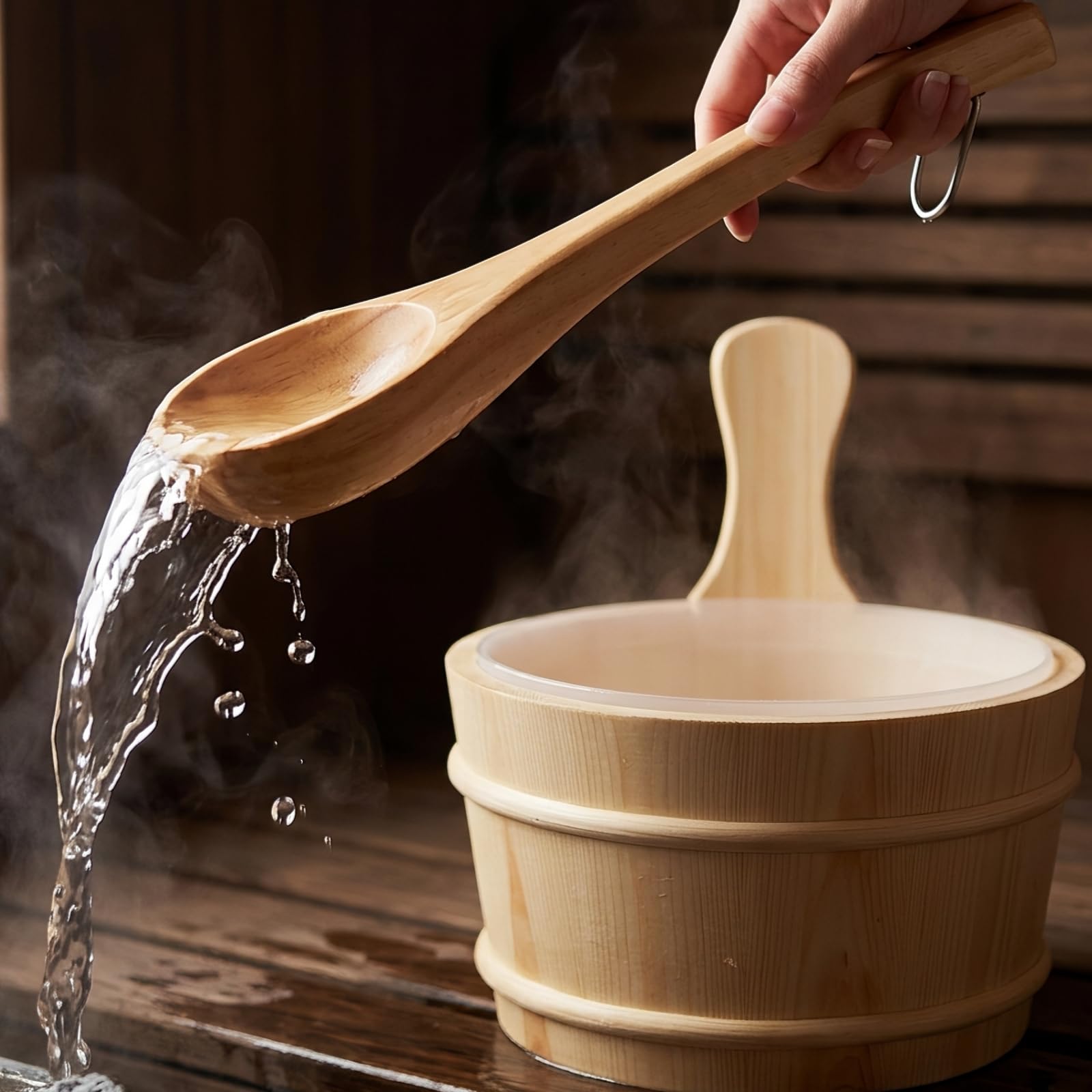 Secchio da Sauna con Mestolo