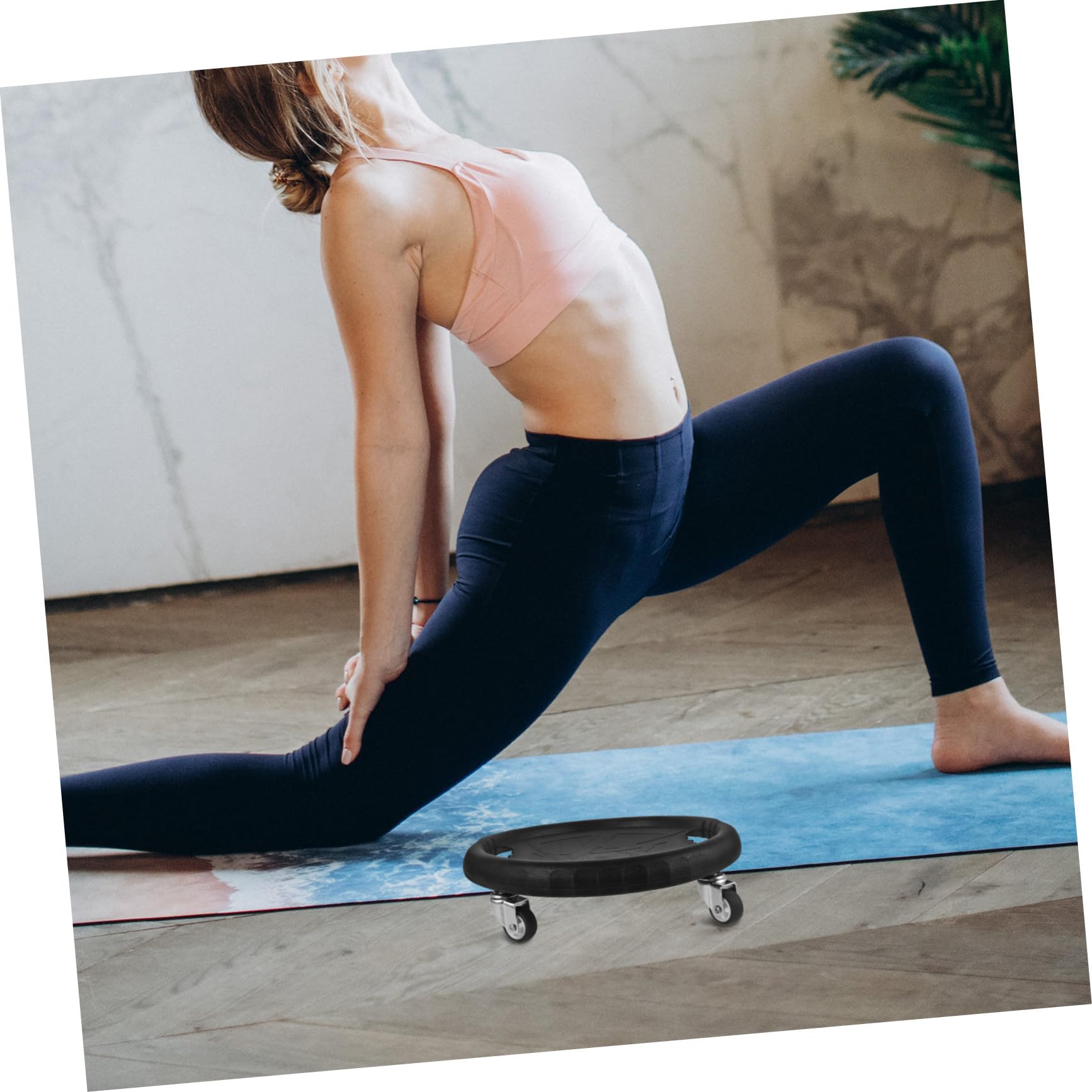 UPKOCH Disco Abdominal Deslizante Negro 1 Juego para Entrenamiento y Core