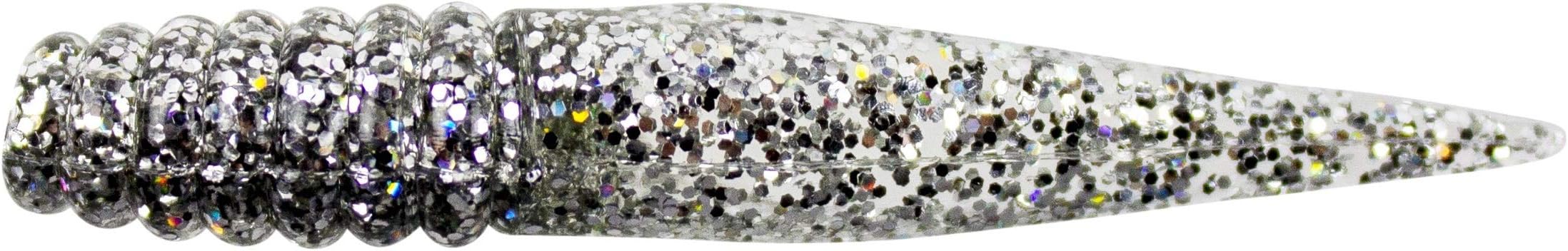 Bobby Garland Slab Slay'R Soft Plastic Crappie Fishing Lure, Fishing Gear and Accessories, 2", Double Silver Rainbow