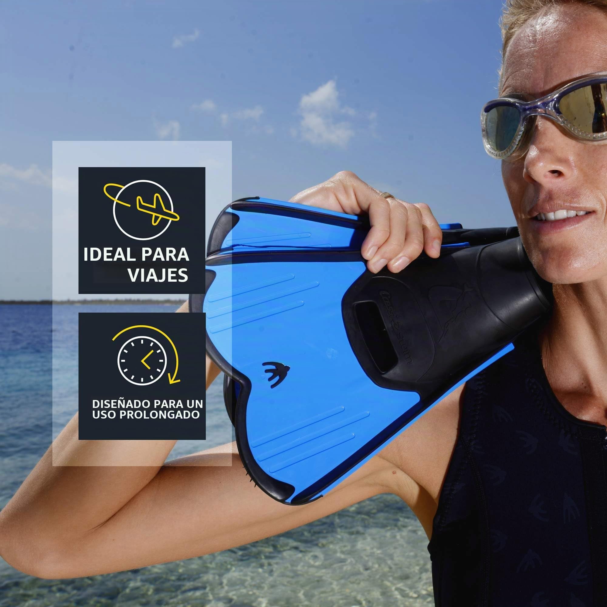 CRESSI Light Short Fins Aletas Cortas de Entrenamiento y Natación