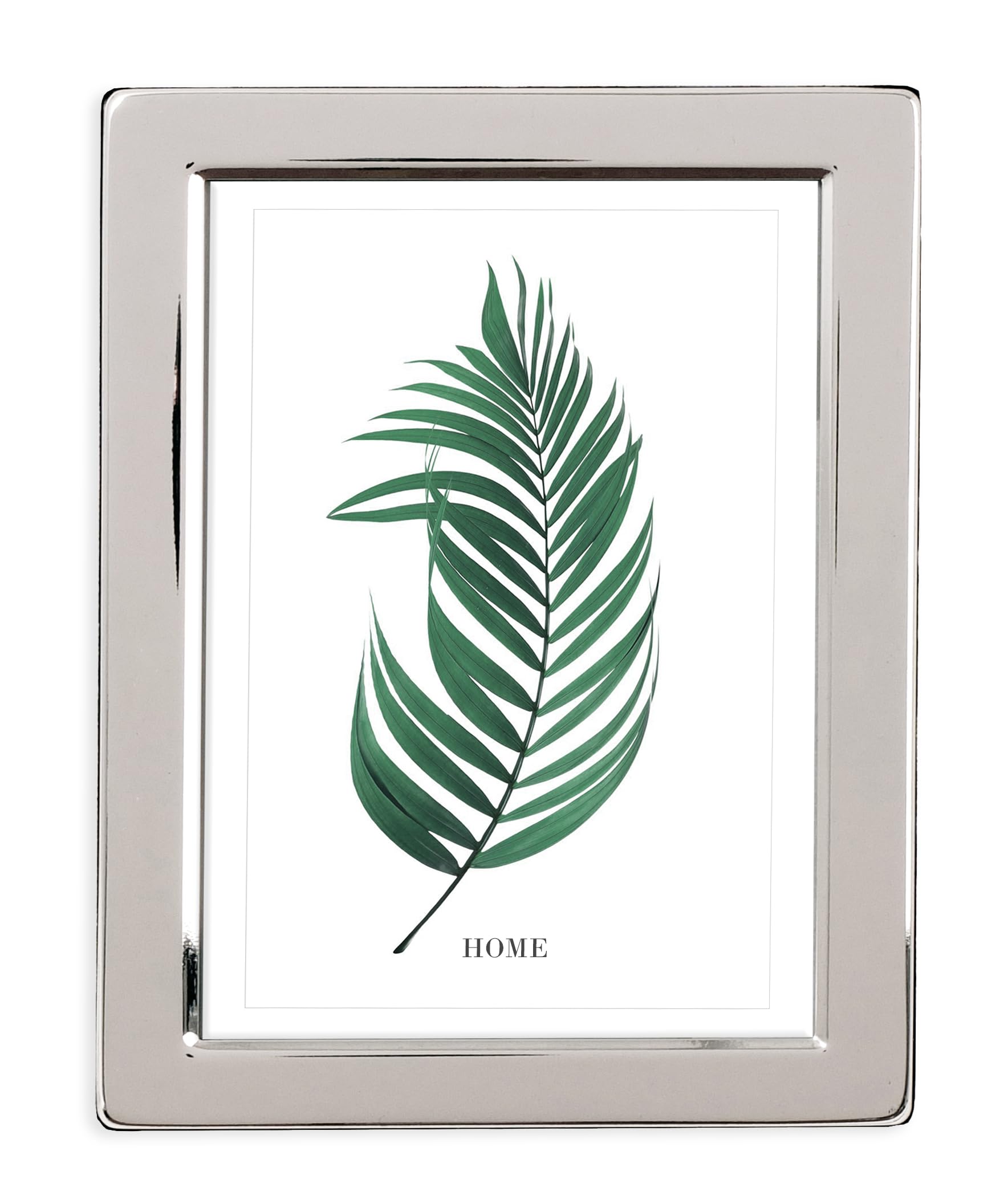 Inov8 Framing Tarnish Resistant Silver Plated Picture Frame - Narrow Edge Design for 8x6 Inch (20x15cm) Photo