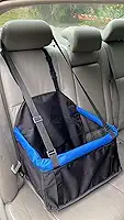 Cadeira AZUL + PRETO de Transporte de Luxo Segurança Pet Carro Cachorro e Gatos
