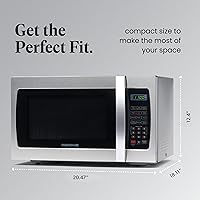 Vista 4 de Farberware Horno microondas de encimera de 1.3 pies cúbicos – 1000 vatios de potencia, ajustes de cocción automática, descongelación, fácil limpieza