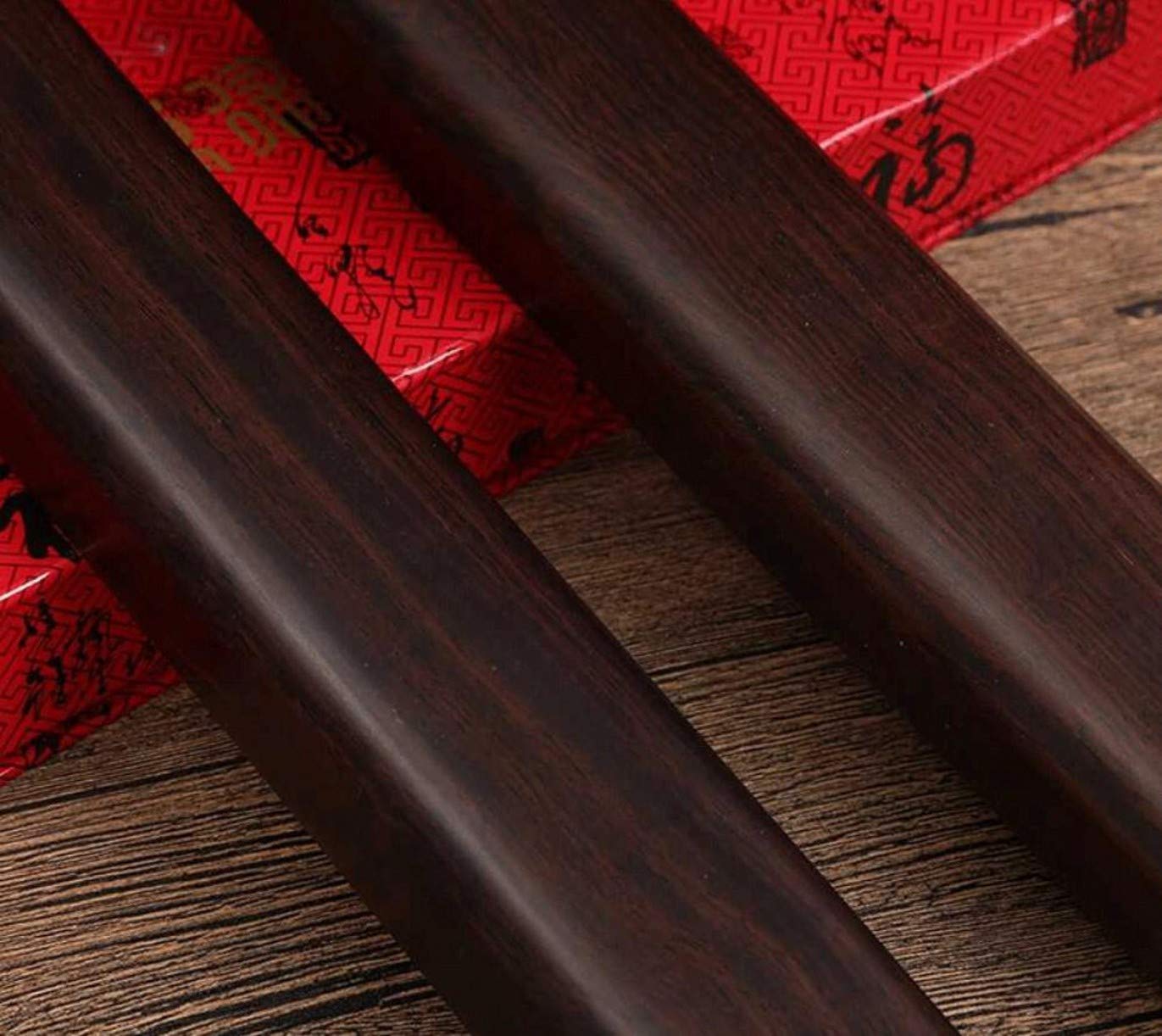 ZHONGJIUYUAN Fermacarte per calligrafia cinese, 2 pezzi, nero, fermacarte Catalpa, fermacarte per scrivania, decorazione per casa e ufficio