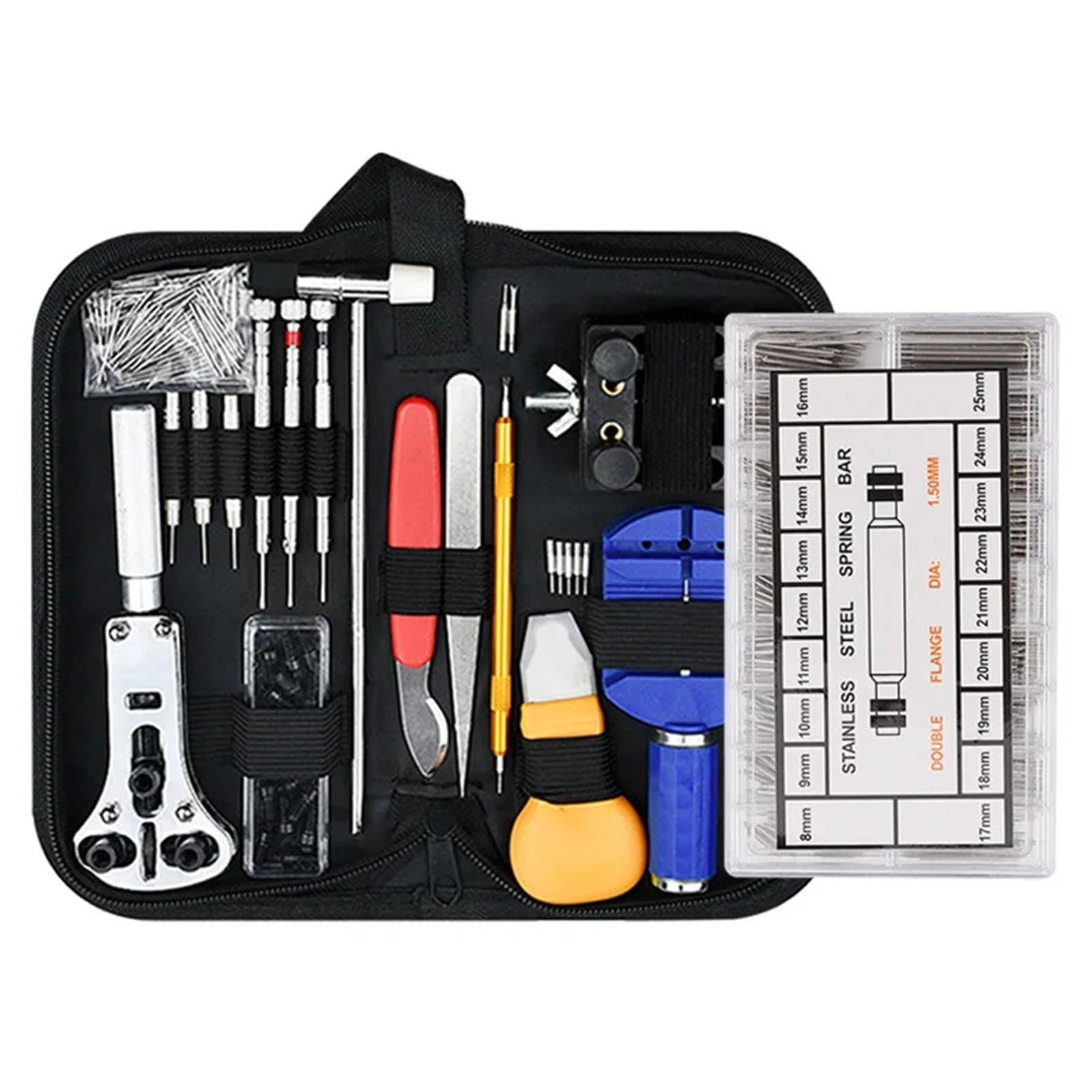 Uhrenreparatur-Sets Werkzeuge zur Uhrenreparatur Uhrenpflege Einstellen von Uhrenarmbändern Batteriewechsel 147 Teile Demontage und Montage