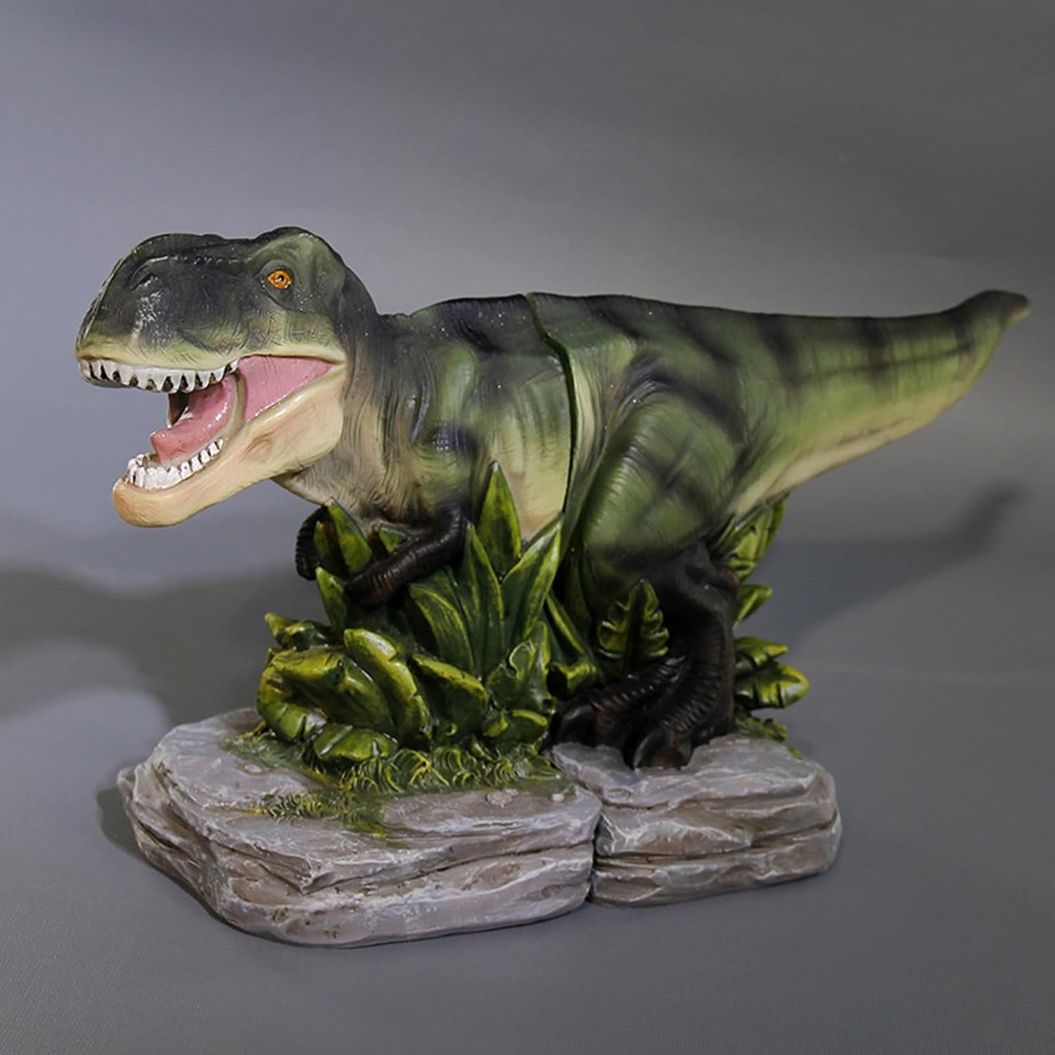 Dinosaur Bookends, Tyrannosaurus Rex Decorative Bookends, Dinosaur Tyrannosaurus Rex Statue, Dinosaur Book Stopper, Non-Skid Bookends, Creative Heavy Duty Bookend, for Home Office Decor