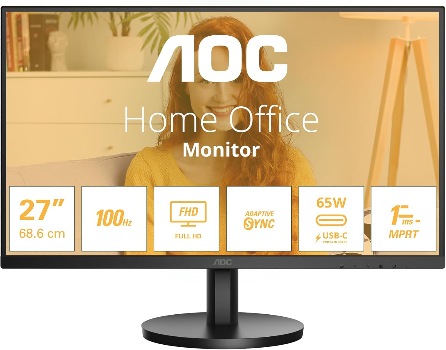 AOC Computer Monitor 68.6 Cm (27") 1920 X 1080 Pixels Full, W128898328 ((27) 1920 X 1080 Pixels Full Hd Led Black)