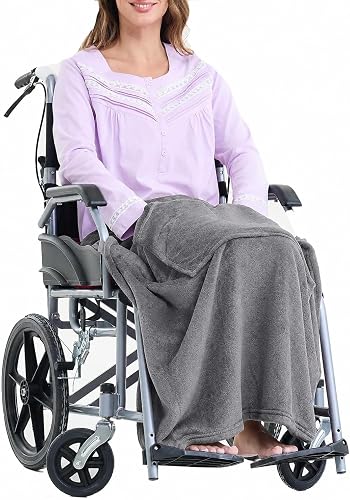 Wheelchair Blanket Comfortable Lightweight Warm Lap Blacket for Elderly