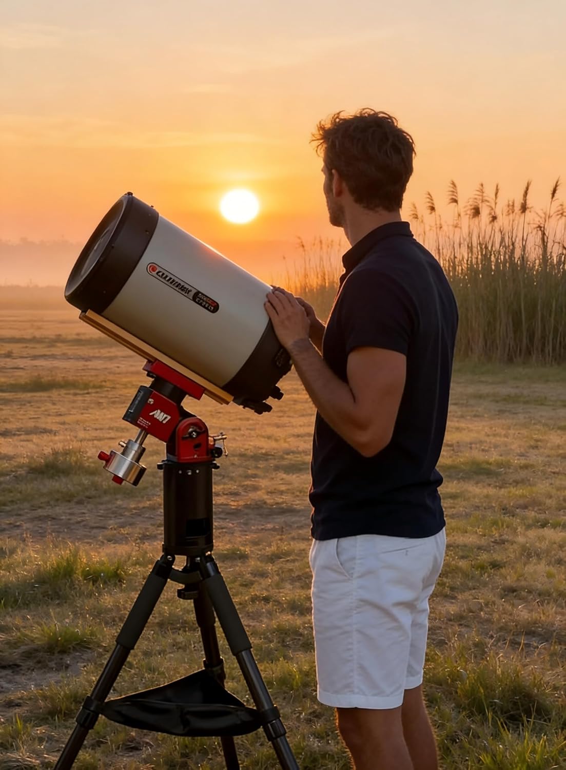 Carbon Fiber Telescope Equatorial Base Mount Tripod 50KG/110Lb High Load Capacity