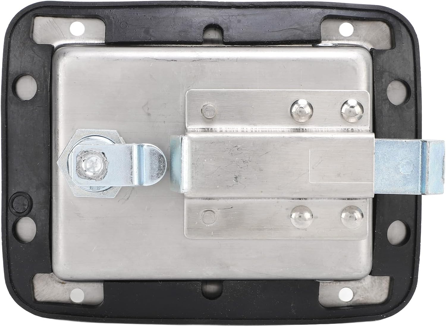 Acouto Paddle Handle Lock for Toolbox - 140 X 108mm Flush Mount Paddle Lock with Keys for Truck RV - RV Locks