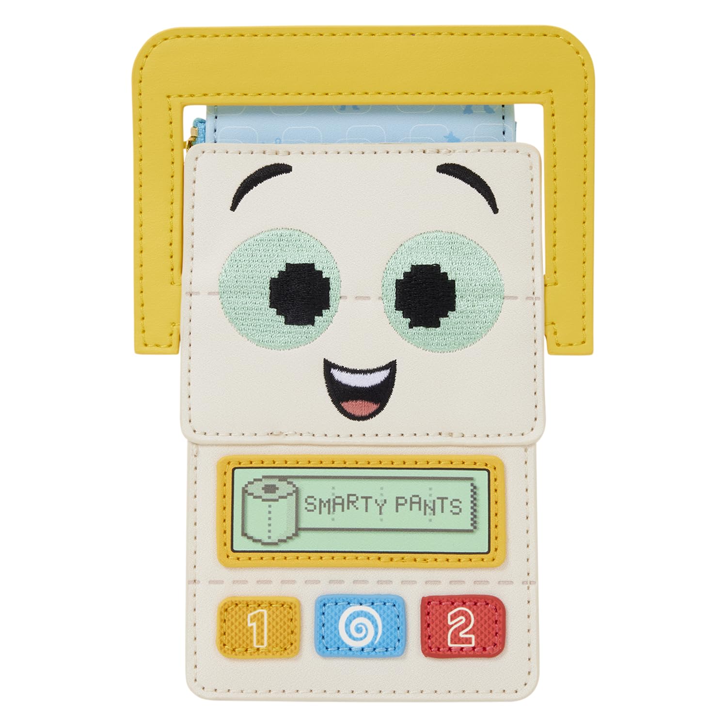 Loungefly Disney: Pixar - Toy Story 5 - Smarty Pants - Embroidered Smarty Pants Card Holder - 4 Card Slots with a Zippered Compartment – Gift for Kids & Adults – Collectible Wallets