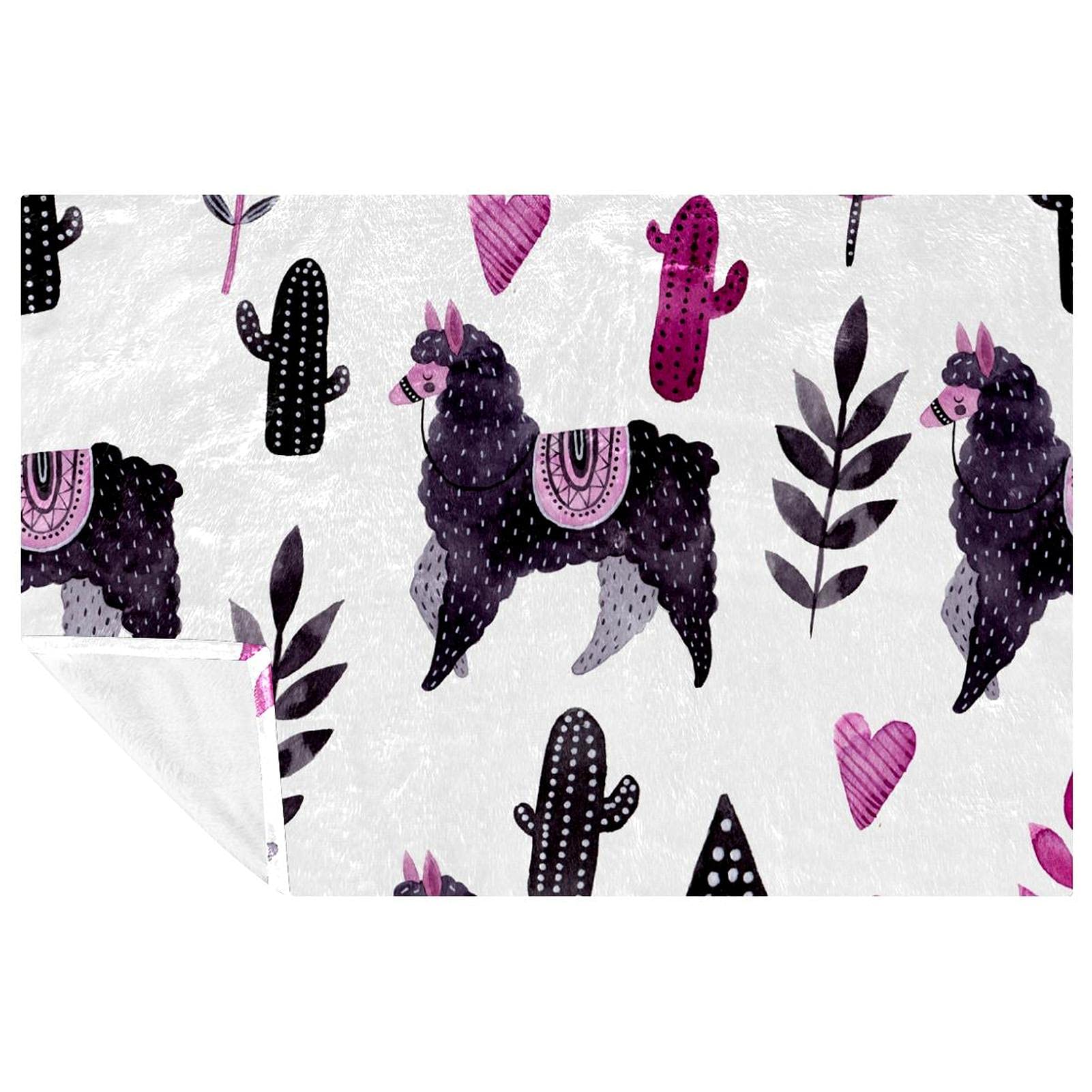 Couverture alpaga chaude pour pique-nique camping plage et canapé 150x100cm