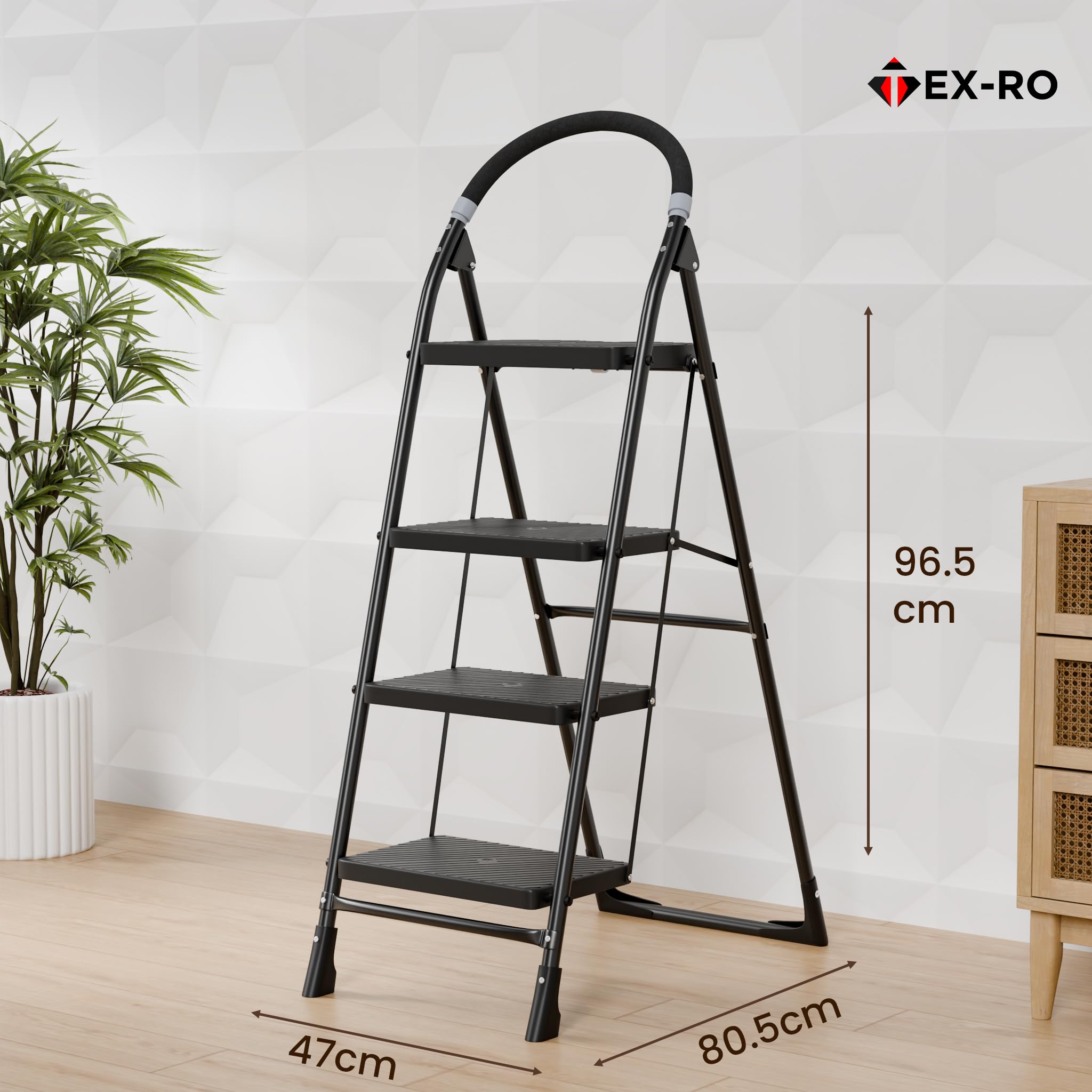 TEX-RO Foldable Ladder - Heavy Duty & Safe -2