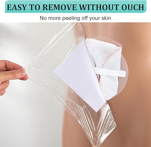 Miniatura 2 de Sibba 30 unidades de protectores de heridas de 9 x 9 pulgadas, transparente, grande, para ostomía, vendajes adhesivos a prueba de ducha, protectores