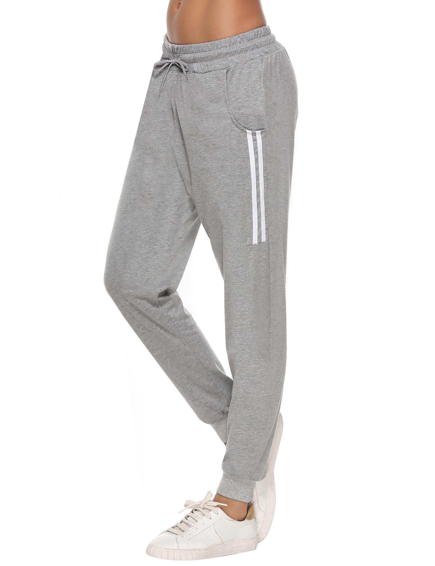 Sykooria Pantaloni Sportivi Donna Pantalone Tuta Donna Cotone Pantaloni Jogger Leggeri con Coulisse S-XXL