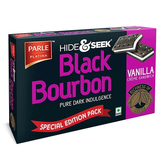 Parle Platina Hide & Seek Black Bourbon Vanilla 300g at Rs. 149