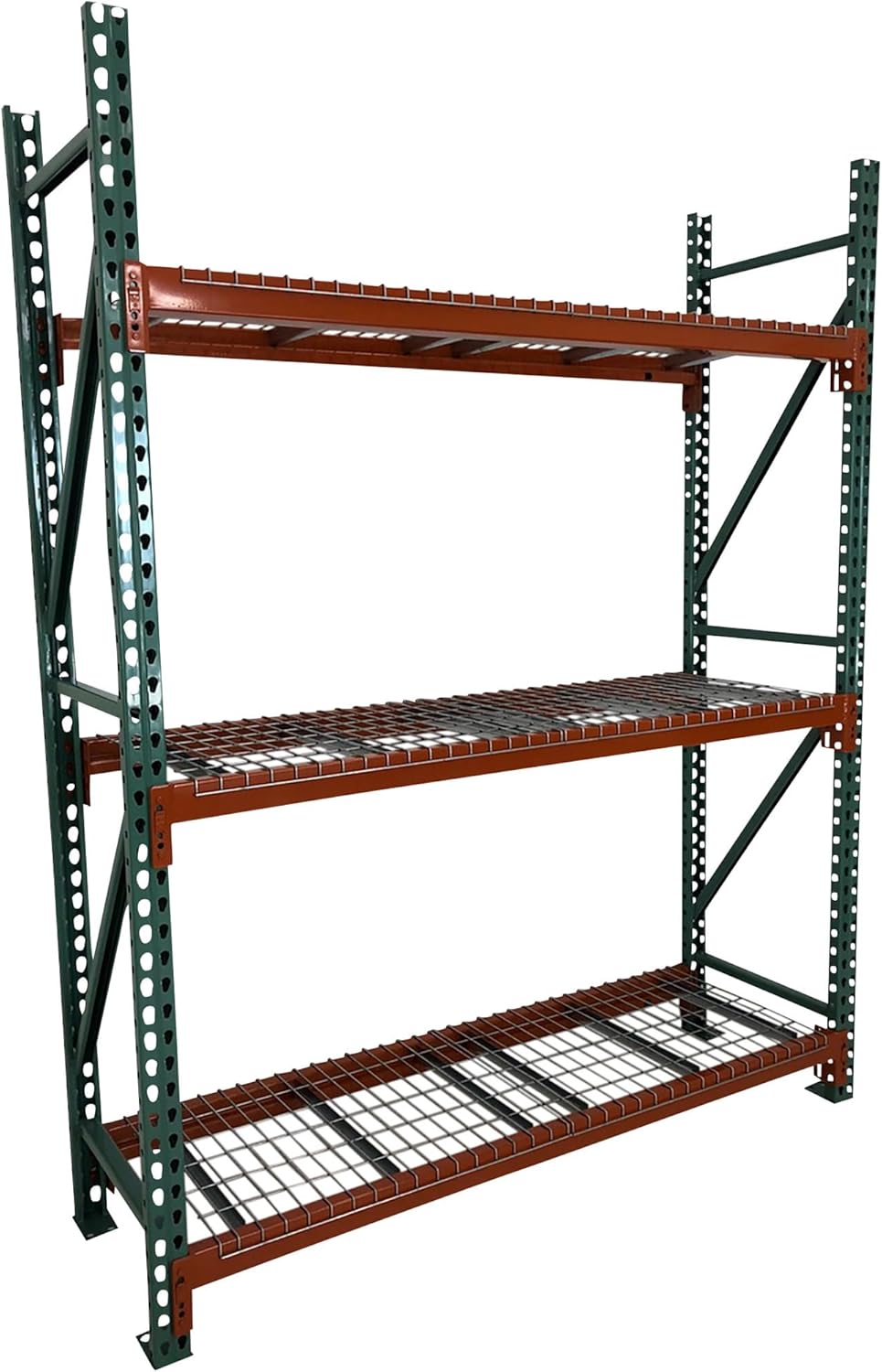 AK Industrial Teardrop Pallet Rack Frame - 36in.D x 96in.H, Model Number AK-UFI-96-36