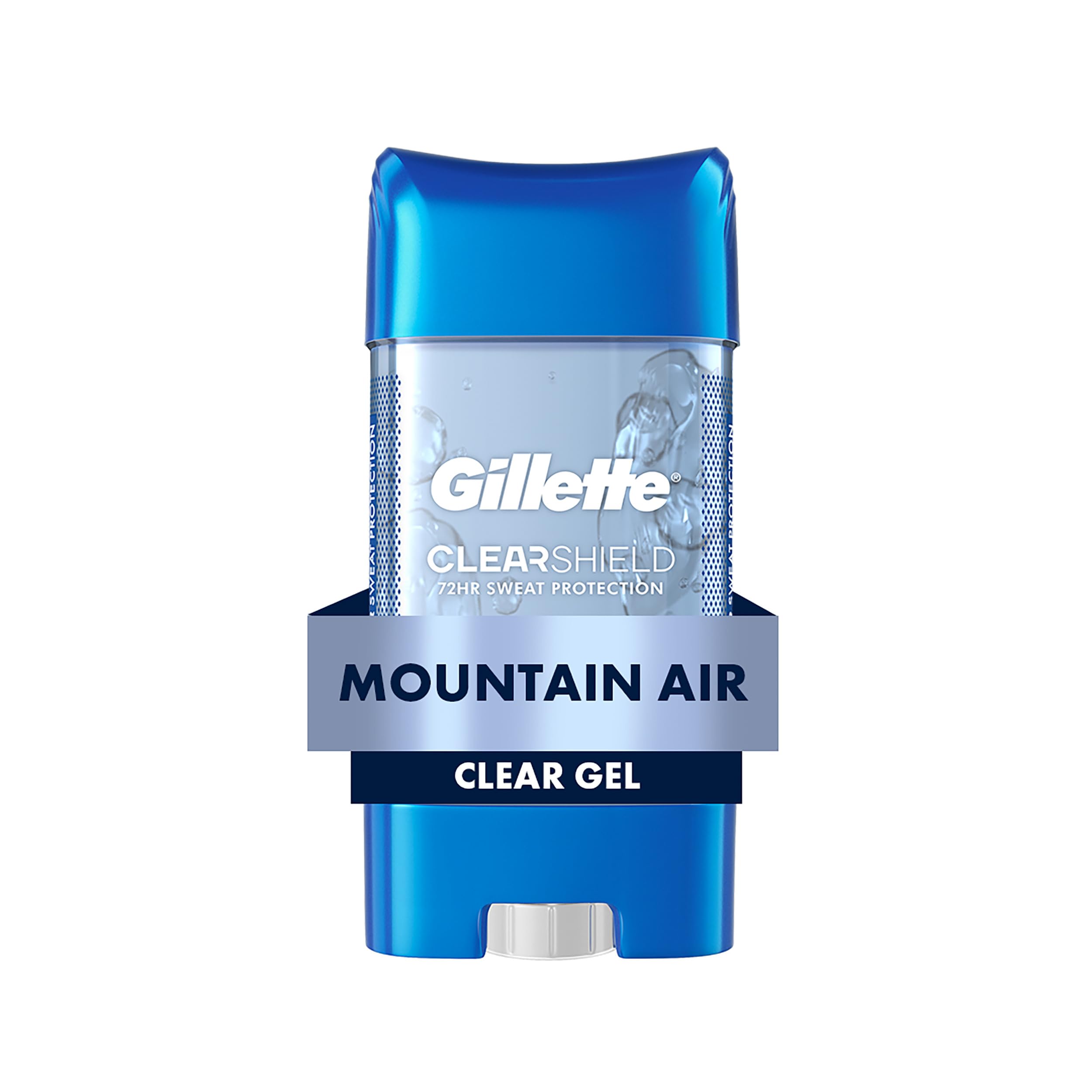 Gillette Antiperspirant and Deodorant for Men, 72hr Sweat & Odor Protection, Long Lasting Freshness, Anti-White Mark Technology, Clear Gel, Mountain Air Scent, 3.8 oz