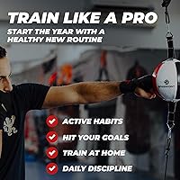 Vista 7 de Bolsa Boxerpoint para Boxeo - Bolsas de Boxeo Premium - Cuero PU Duradero y Cordones Ajustables Bolsa de Boxeo de Doble Extremo, Bolsas de Velocidad