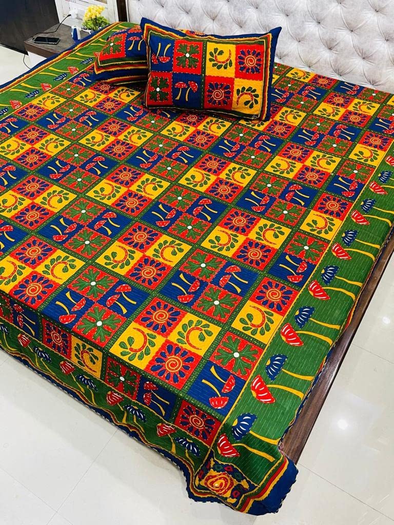 Reversible with Border Single Size Long Lasting & Wrinkle Free Bed