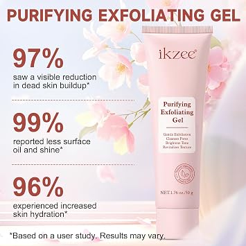 Purifying Exfoliating Gel, Facial Exfoliator Cleanser,Gentle Exfoliating Gel for Face,Deep Cleansing,Facial Scrub, Body Scrubber, For All Skin Types(50g)